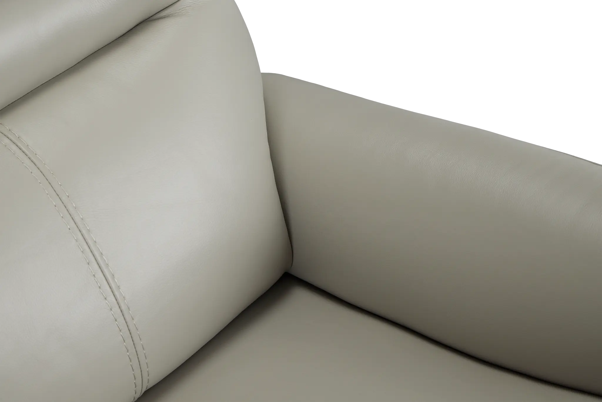 Archie Light Gray Lthr/vinyl Power Recliner With Heat And Massage Archie Light Gray Lthr/vinyl Power Recliner With Heat And Massage