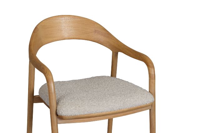 Gables Light Tone Upholstered Arm Chair