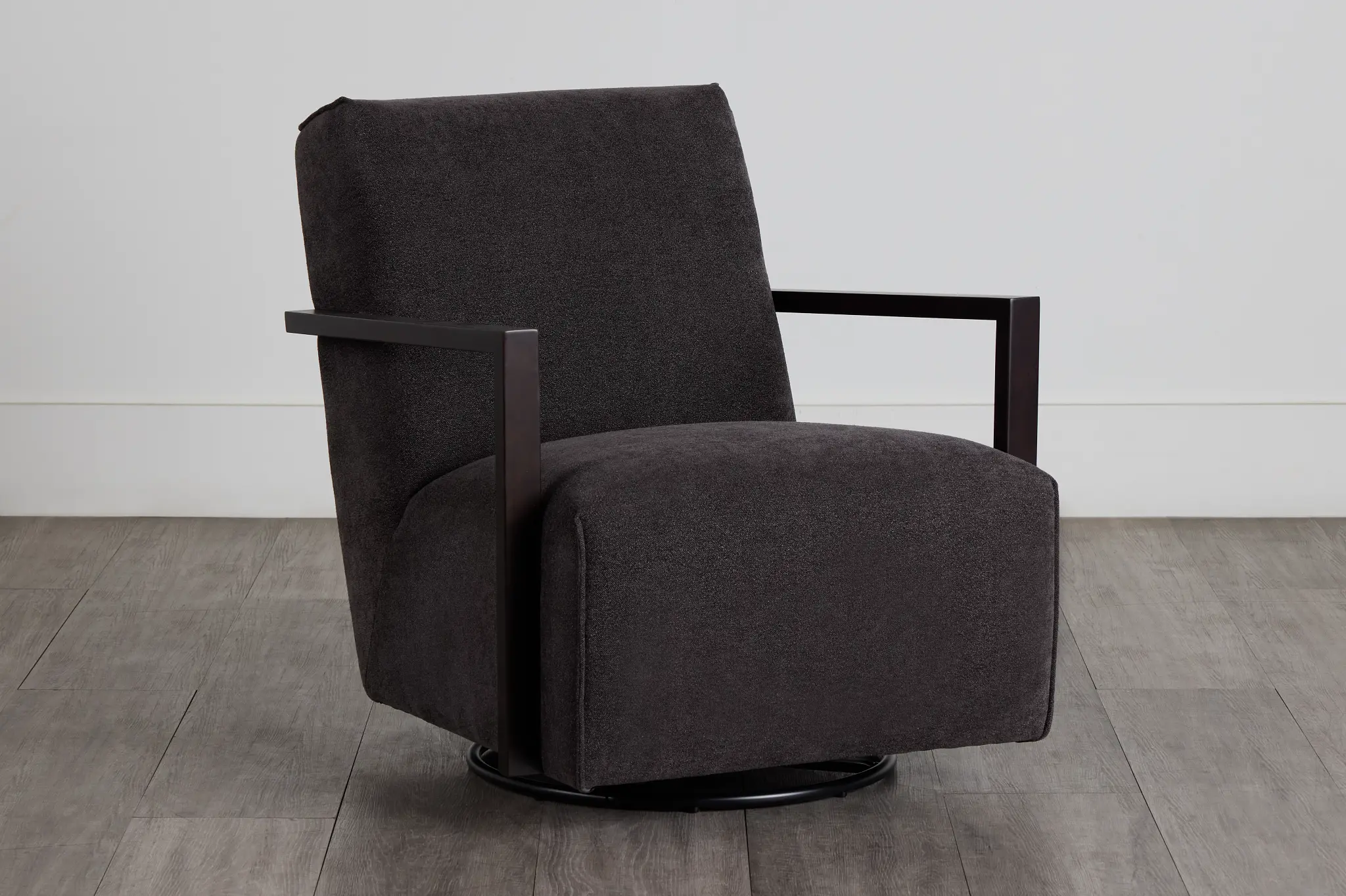 Lucas Dark Gray Fabric Swivel Rocker Glider Lucas Dark Gray Fabric Swivel Rocker Glider