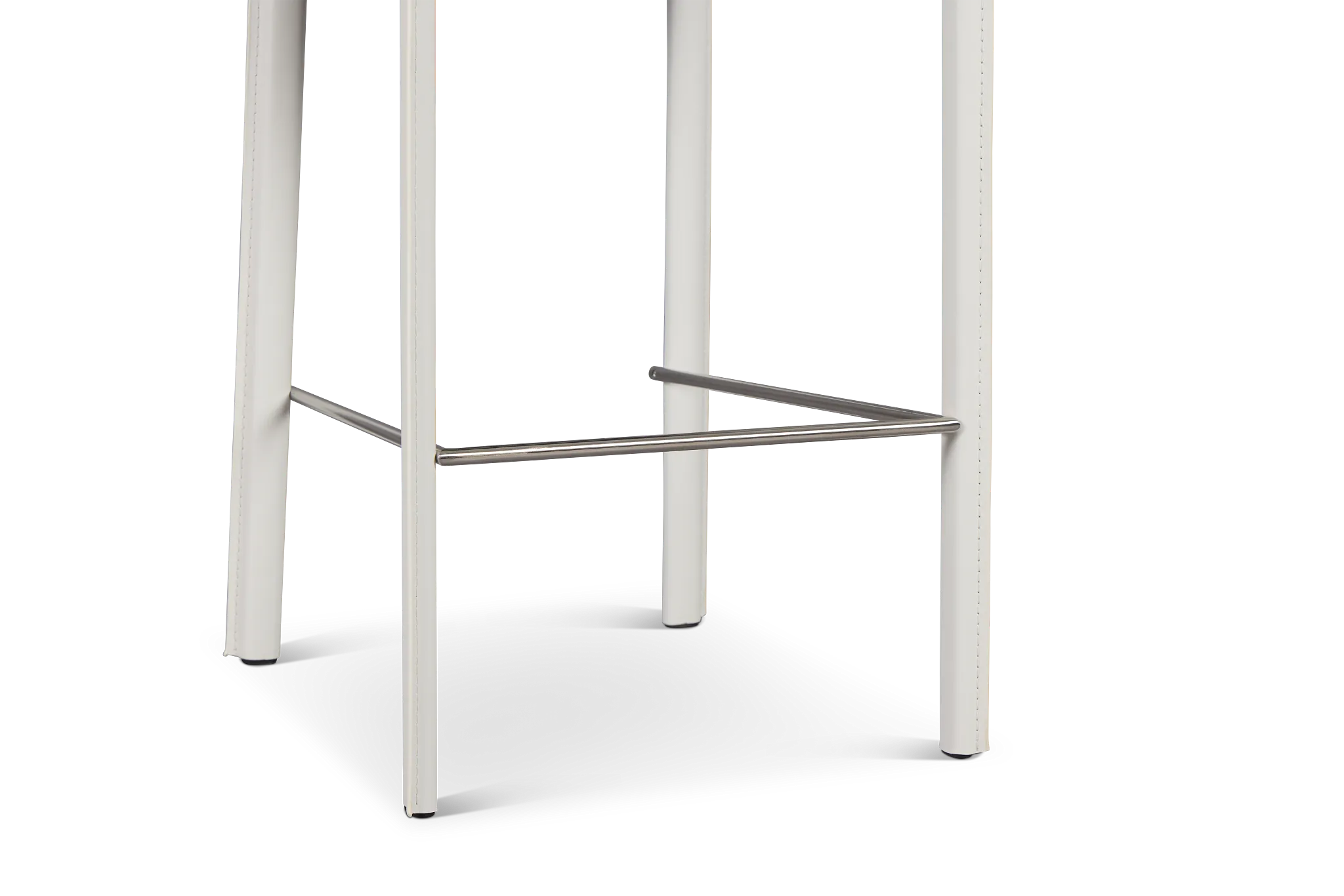 Lugo White 27" Upholstered Barstool