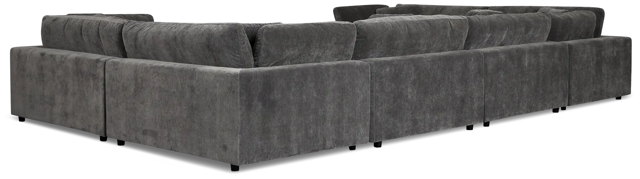 Lounge Dark Gray Fabric U-shaped Sectional Lounge Dark Gray Fabric U-shaped Sectional