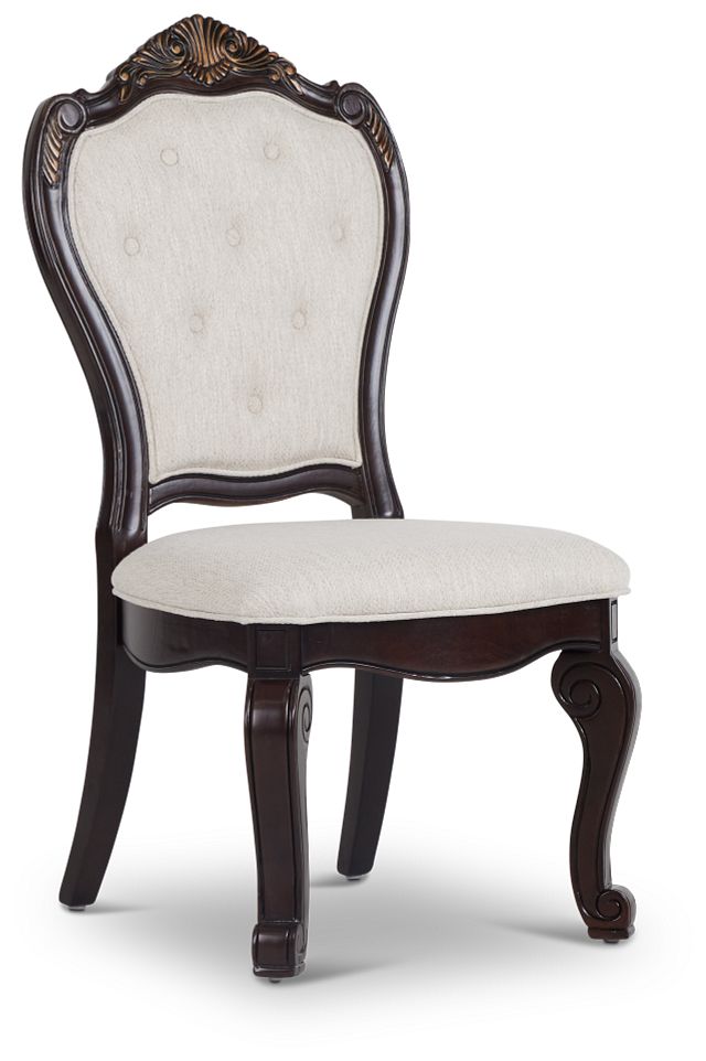 Vigo Dark Tone Upholstered Side Chair (1)