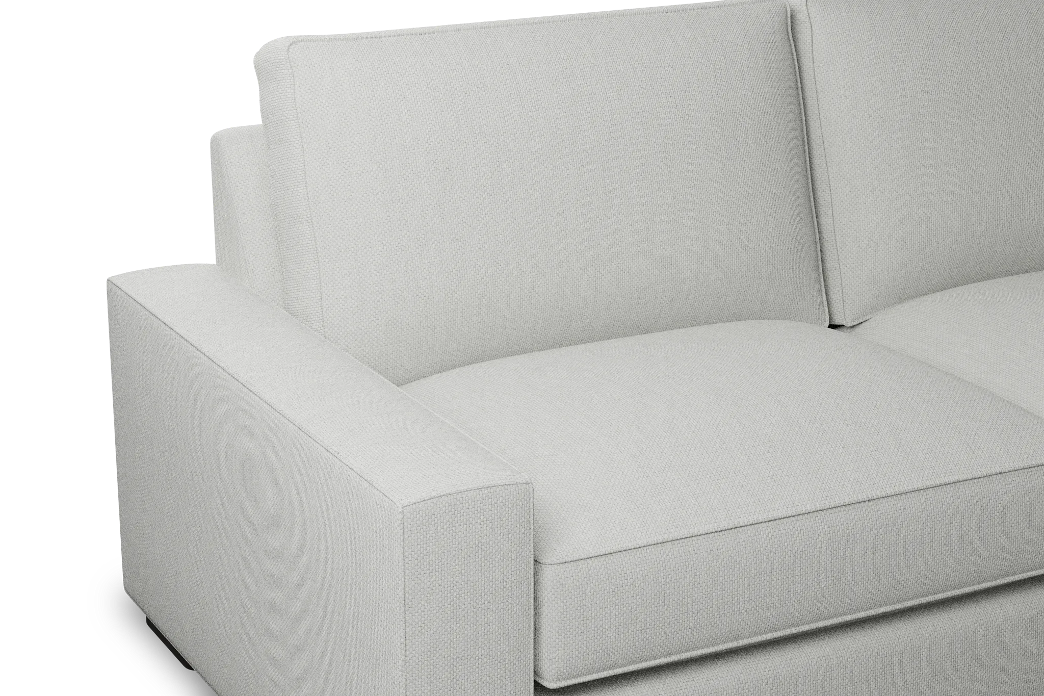Edgewater Revenue White 84" Sofa W/ 2 Cushions