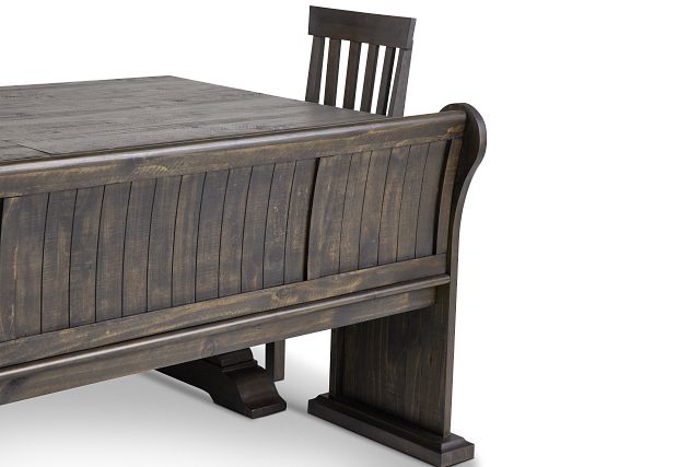 Sonoma Dark Tone Trestle Table, 4 Chairs & Bench (8)