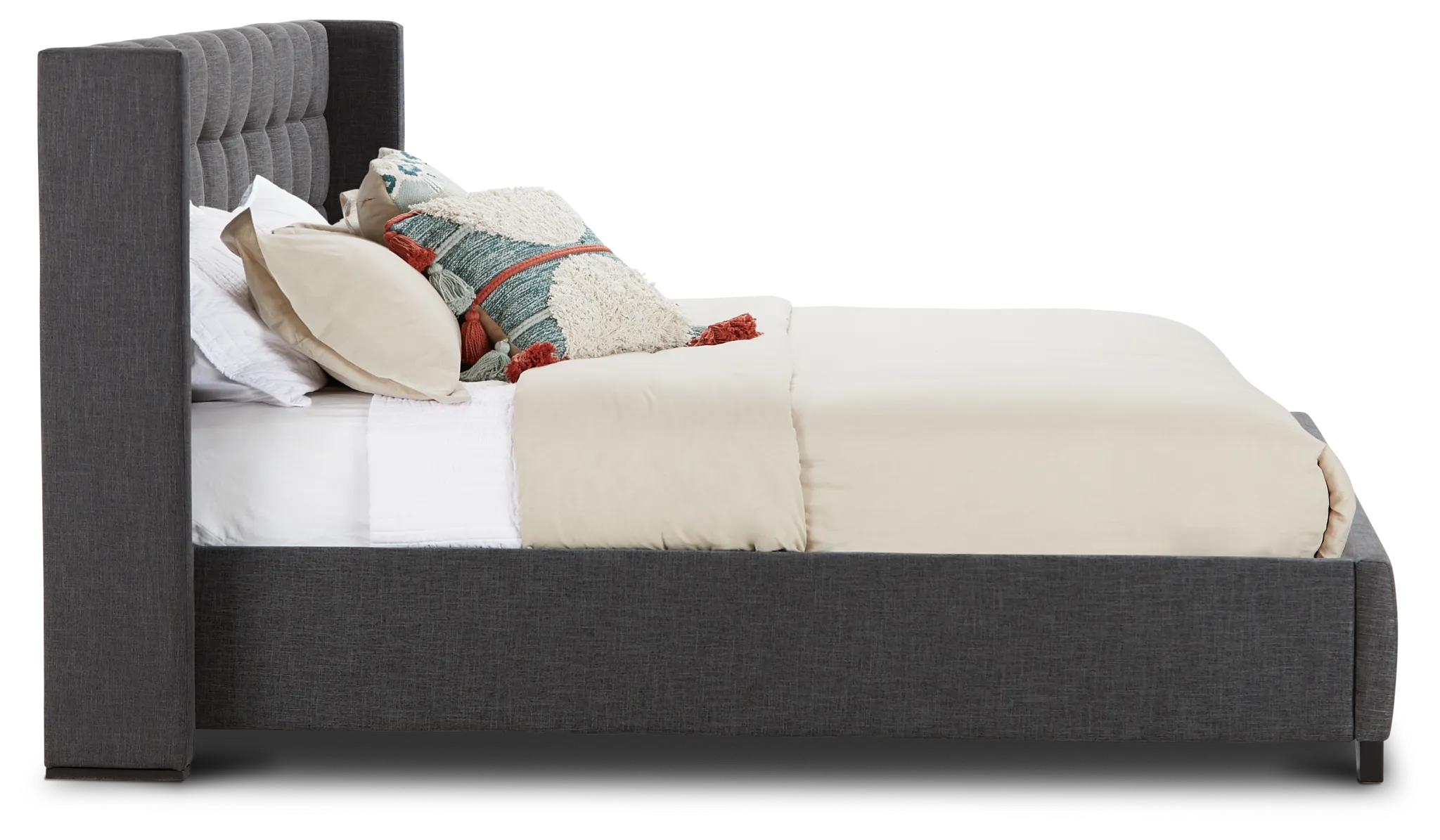 Chatham Dark Gray Low Platform Bed