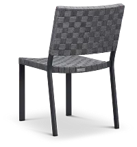 Barbados Light Gray Woven Side Chair