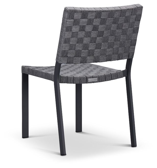 Barbados Light Gray Woven Side Chair