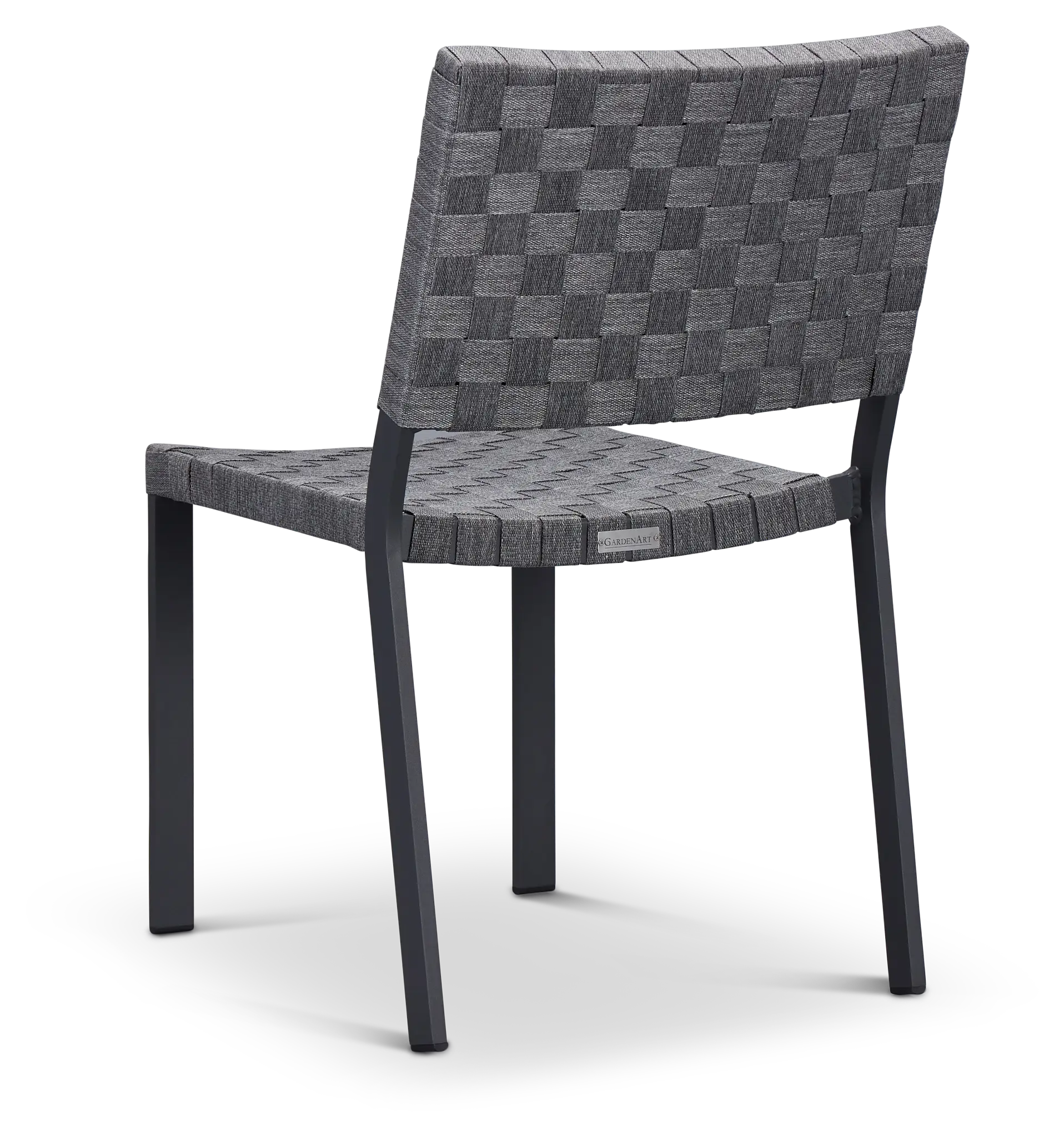 Barbados Light Gray Woven Side Chair Barbados Light Gray Woven Side Chair