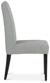 Destination Light Gray Short Slipcover Chair With Dark-tone Leg