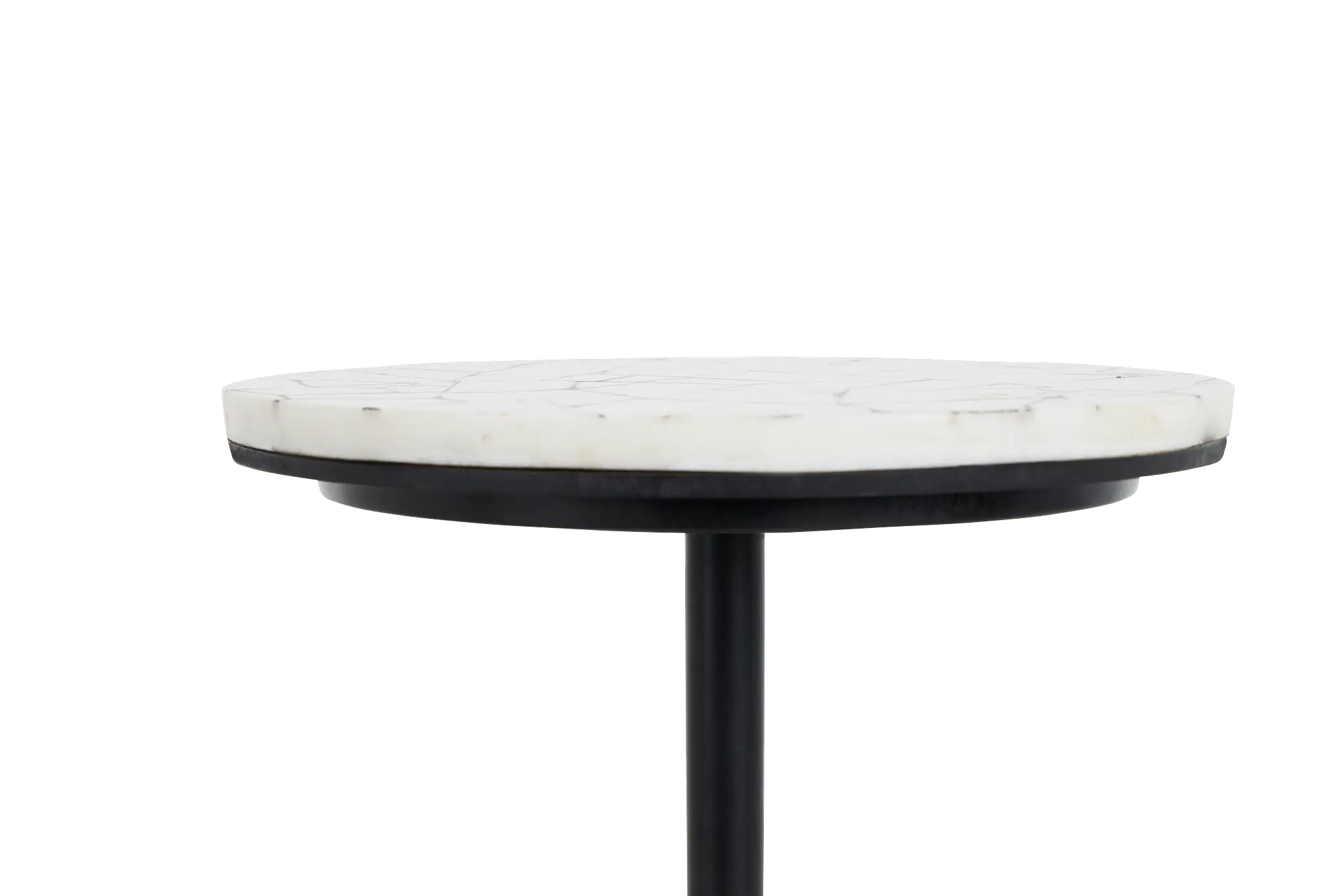 Roberto Black Round End Table Roberto Black Round End Table