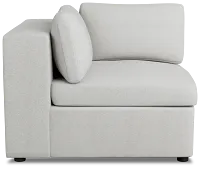 Destin Sutton Gray Fabric Corner Chair