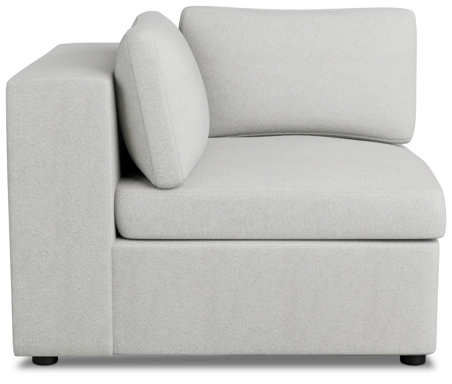 Destin Sutton Gray Fabric Corner Chair