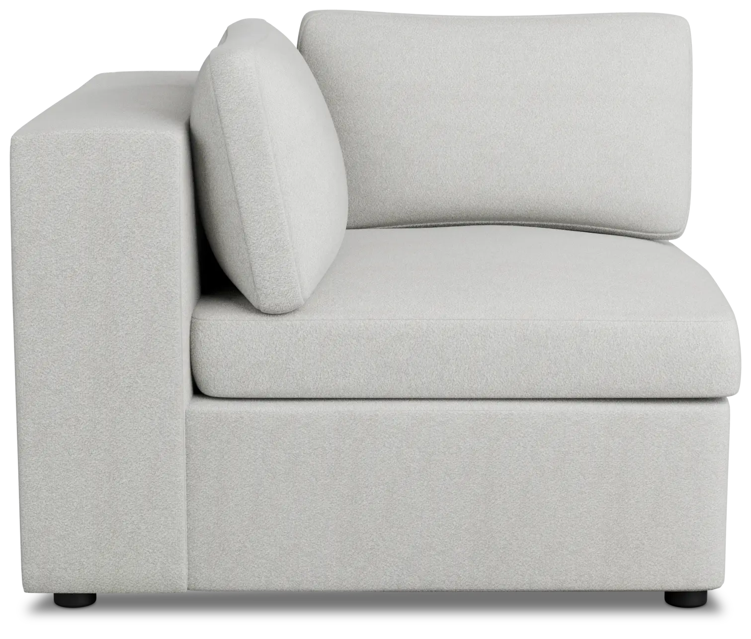 Destin Sutton Gray Fabric Corner Chair Destin Sutton Gray Fabric Corner Chair