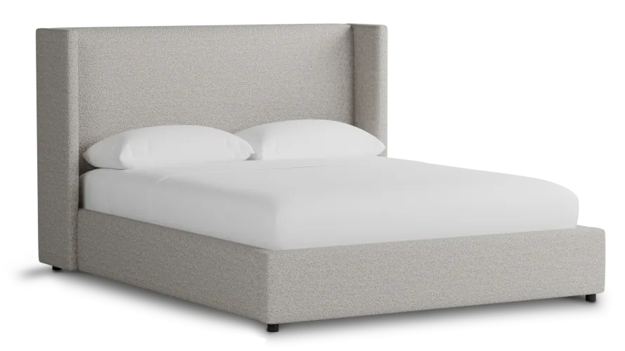 Captiva Gellar Gray 48" Upholstered Shelter Bed