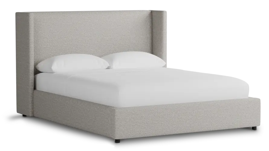 Captiva Gellar Gray 48" Upholstered Shelter Bed Captiva Gellar Gray 48" Upholstered Shelter Bed