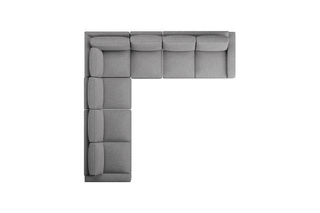 Edgewater Revenue Gray Large Two-arm Sectional
