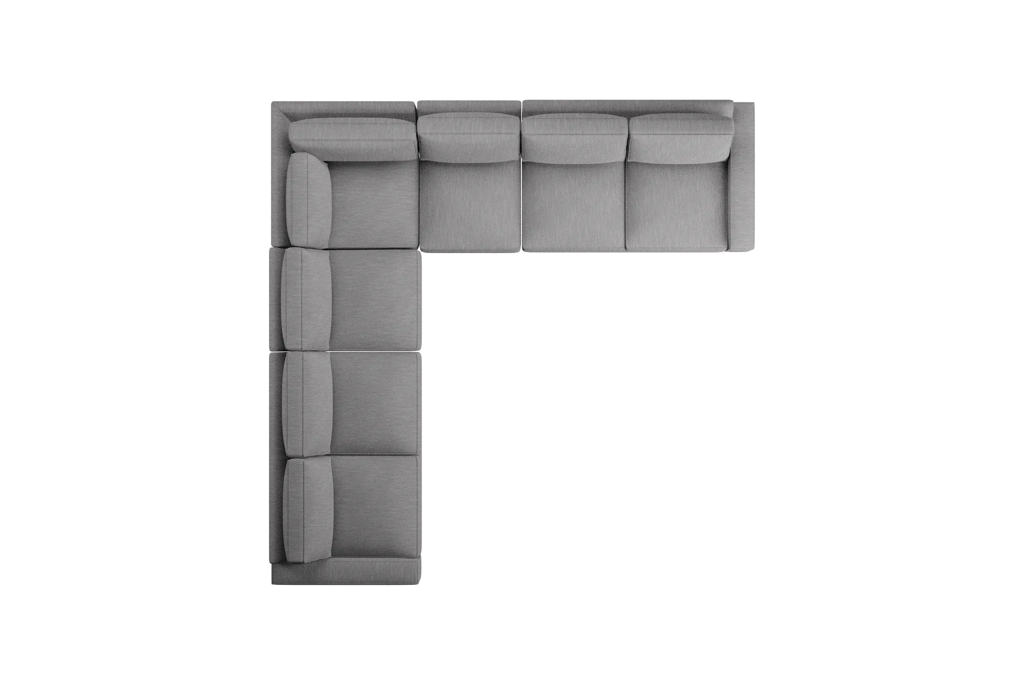 Edgewater Revenue Gray Large Two-arm Sectional