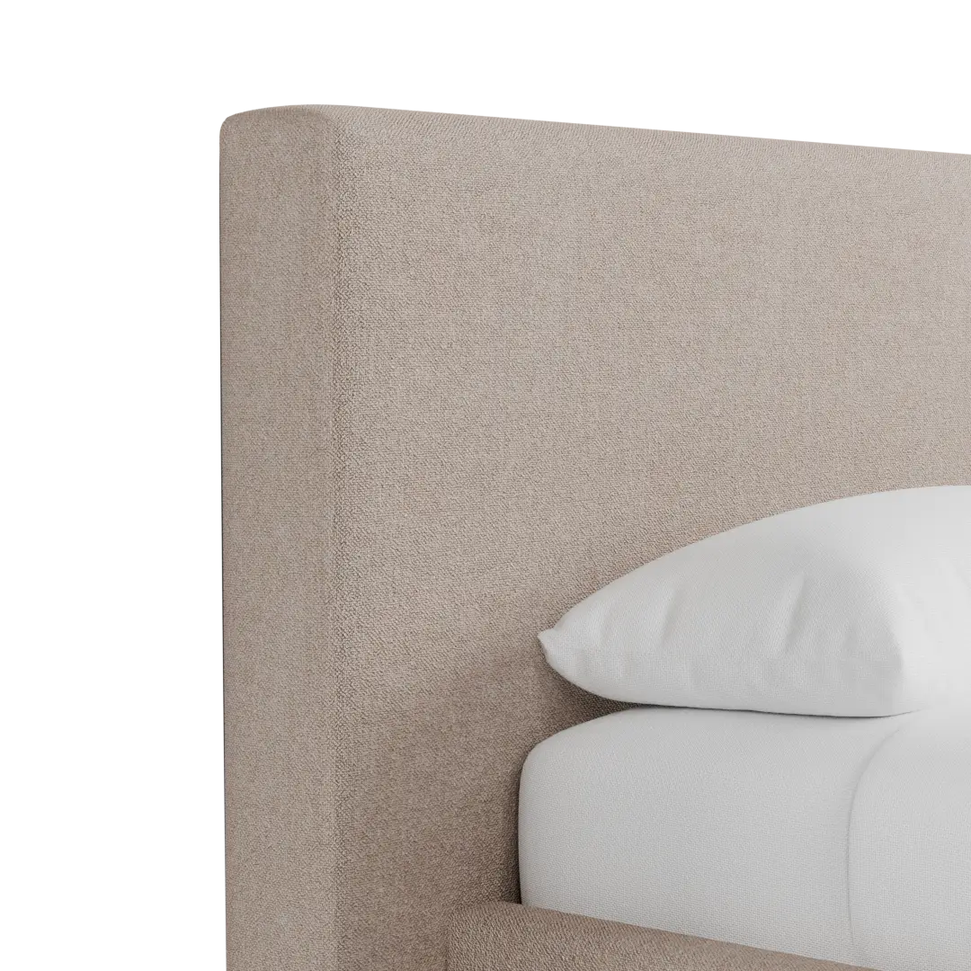 Grayton Elite Light Taupe 44" Upholstered Platform Bed Grayton Elite Light Taupe 44" Upholstered Platform Bed