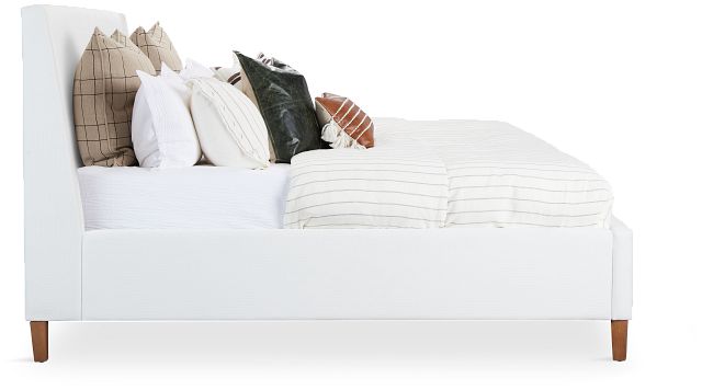 Provo White Uph Panel Bed