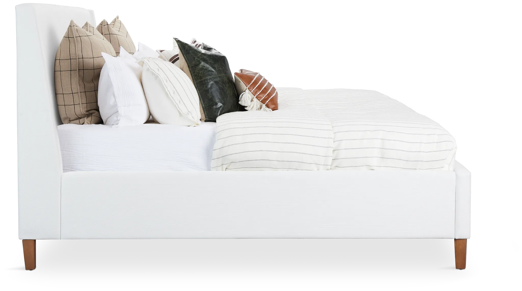 Provo White Uph Panel Bed