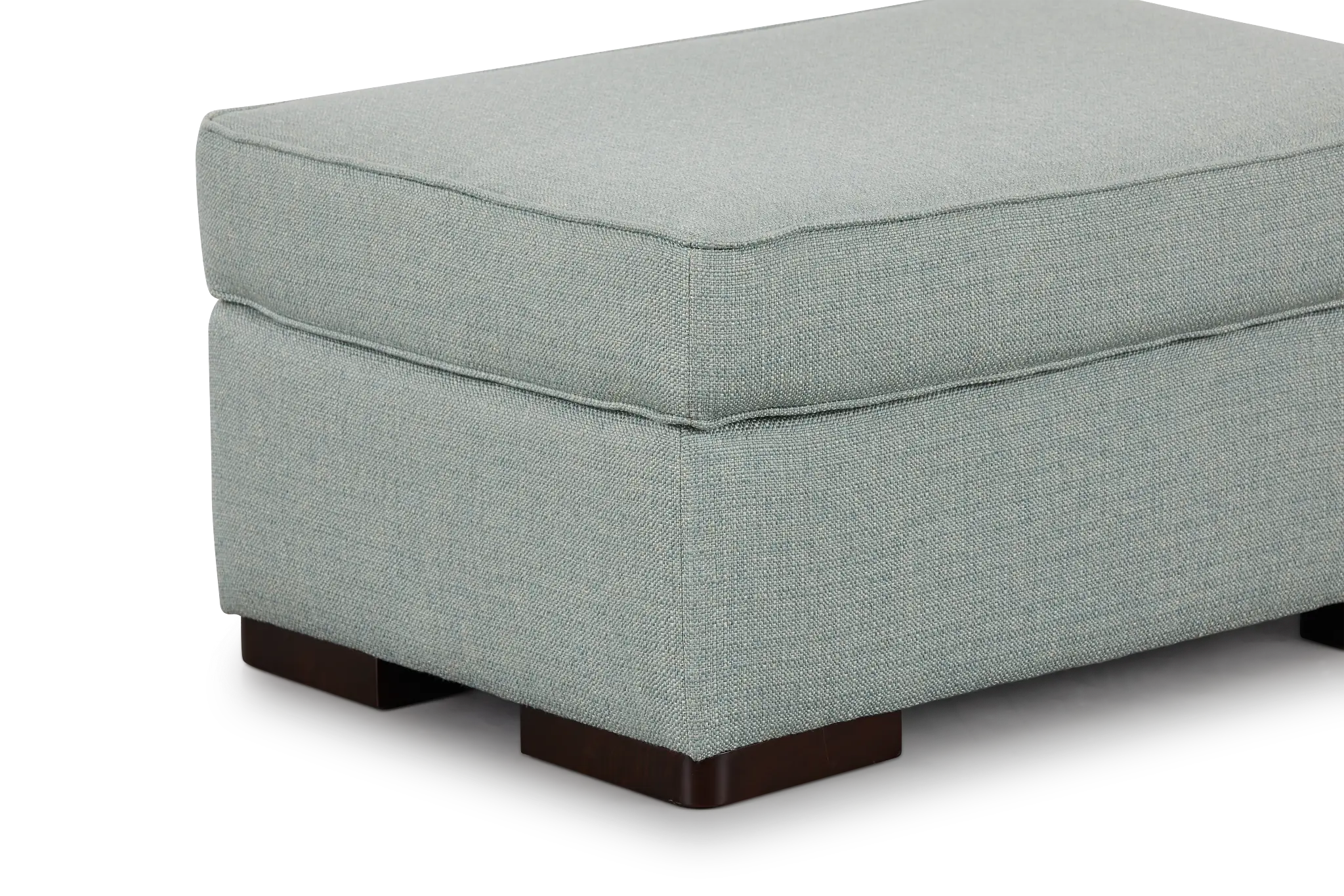 Austin Green Fabric Ottoman Austin Green Fabric Ottoman