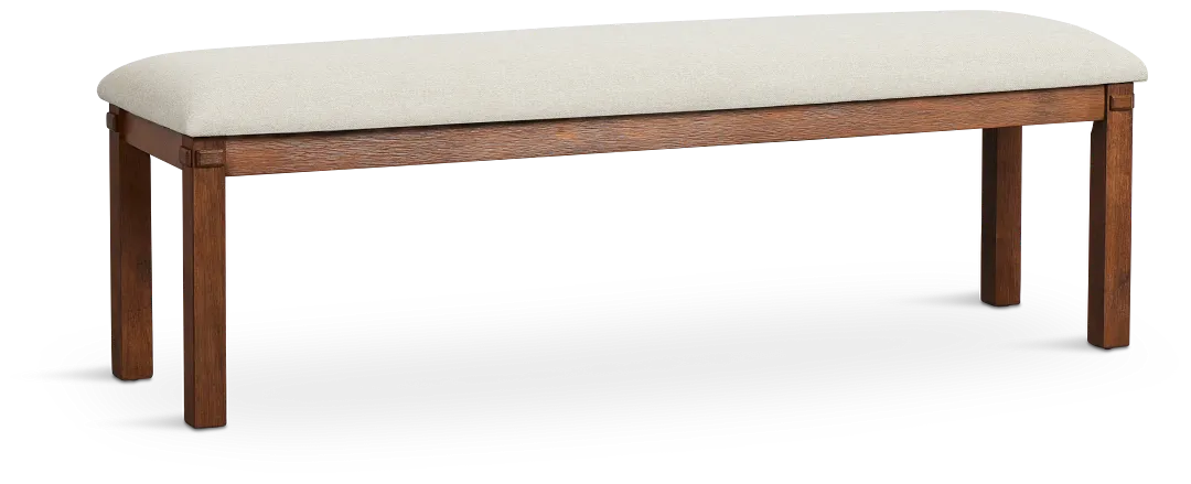Park City Dark Tone Upholstered Dining Bench