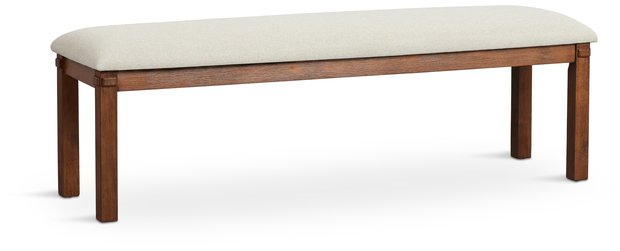 Park City Dark Tone Upholstered Dining Bench