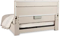 Brasilia Light Beige Platform Bed