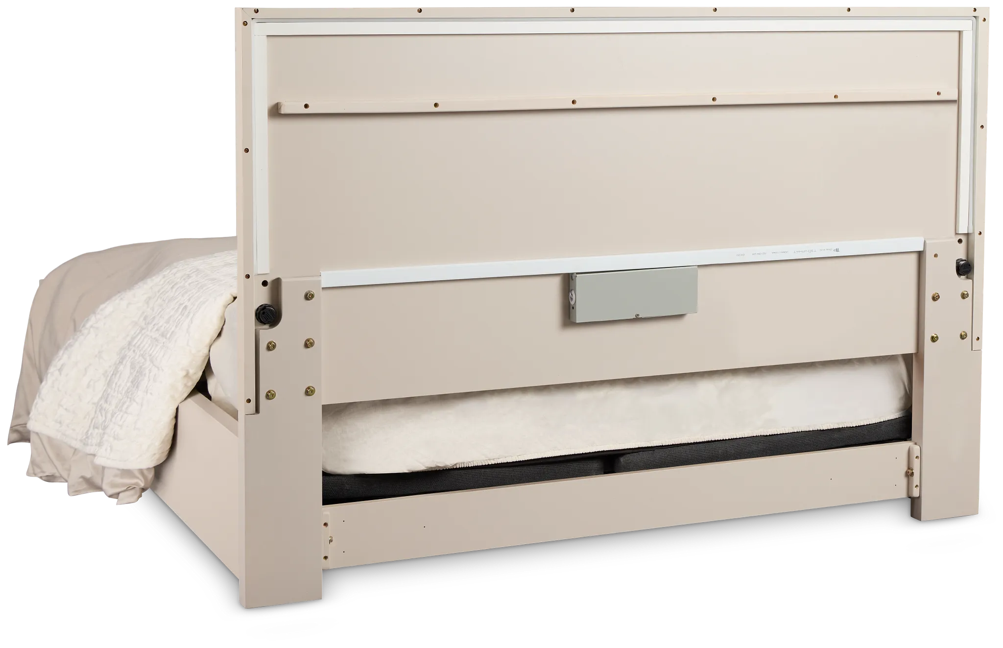 Brasilia Light Beige Platform Bed