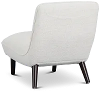 Lilac White Fabric Accent Chair
