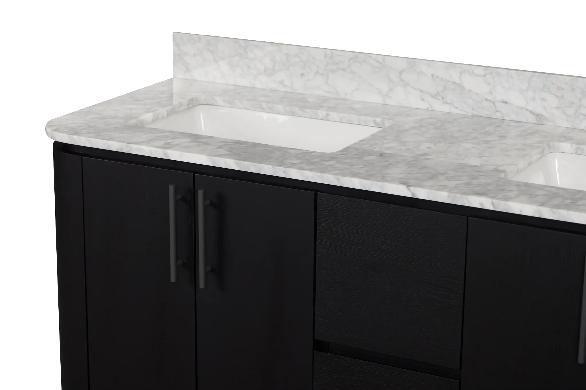 Nomad Black 60" Double Bathroom Vanity Nomad Black 60" Double Bathroom Vanity