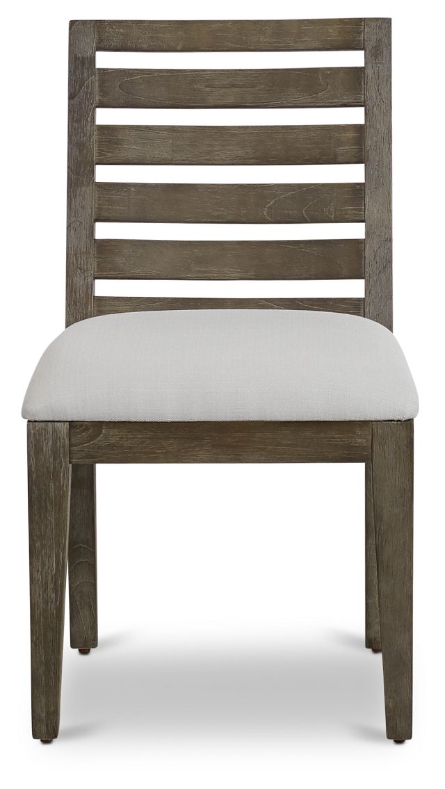 Bravo Dark Tone Wood Slat Side Chair (3)