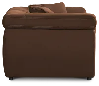 Aria Dark Brown Micro 2-piece Modular Sofa