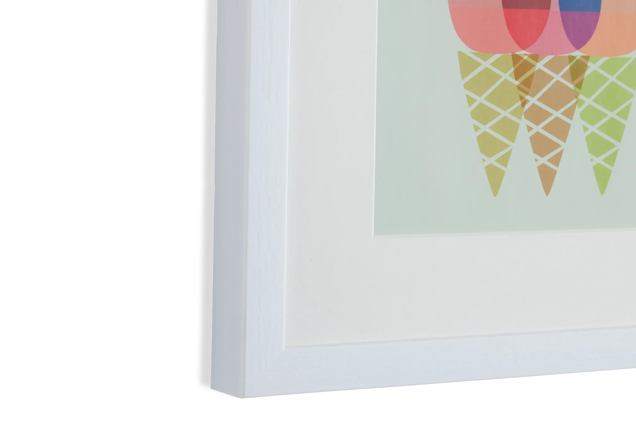 Cones Multicolored Framed Wall Art