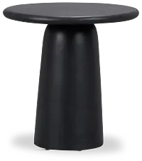 Malo Black Round End Table