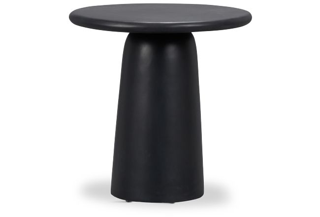 Malo Black Round End Table