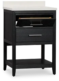 Alden Black 24" Single Bathroom Vanity