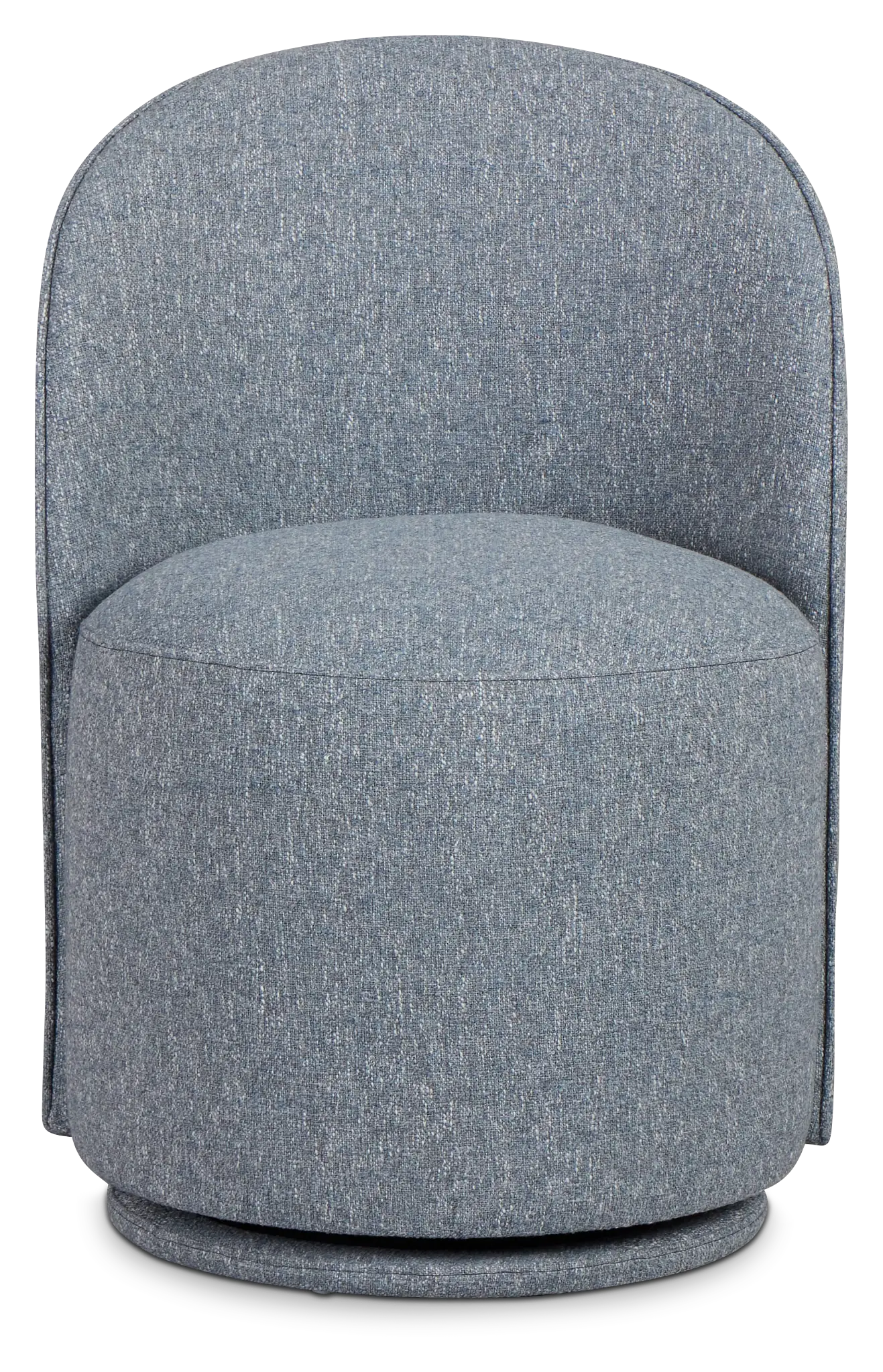 Claude Dark Blue Round Upholstered Side Chair Claude Dark Blue Round Upholstered Side Chair