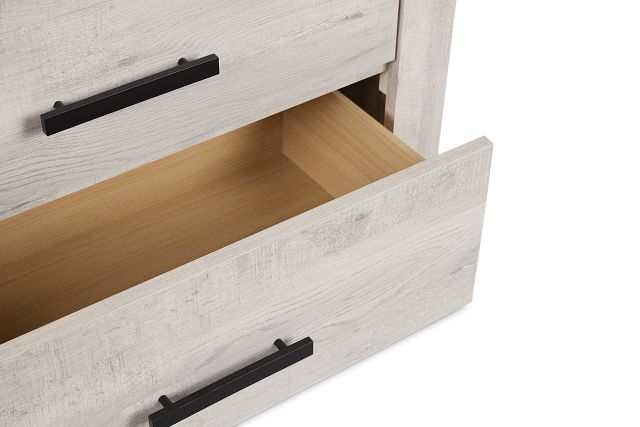 Delray White Dresser & Mirror