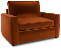 Siesta Joya Orange Fabric Innerspring Sleeper