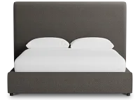 Grayton Elite Dark Gray 54" Upholstered Platform Bed