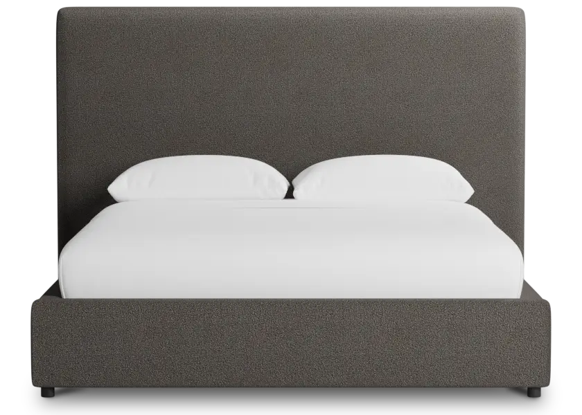 Grayton Elite Dark Gray 54" Upholstered Platform Bed Grayton Elite Dark Gray 54" Upholstered Platform Bed