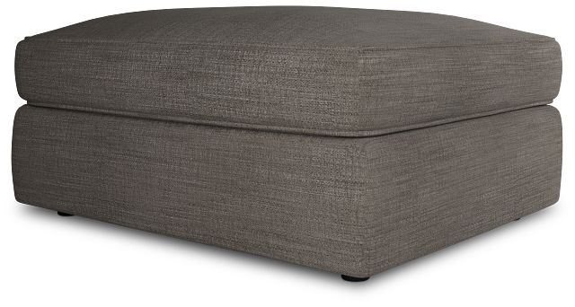 Siesta Victory Gray Fabric Ottoman