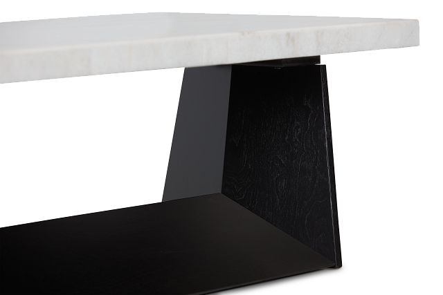 Auburn White Marble Rectangular Coffee Table (8)