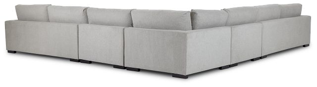 Emery Gray Fabric Large Two-arm Sectional