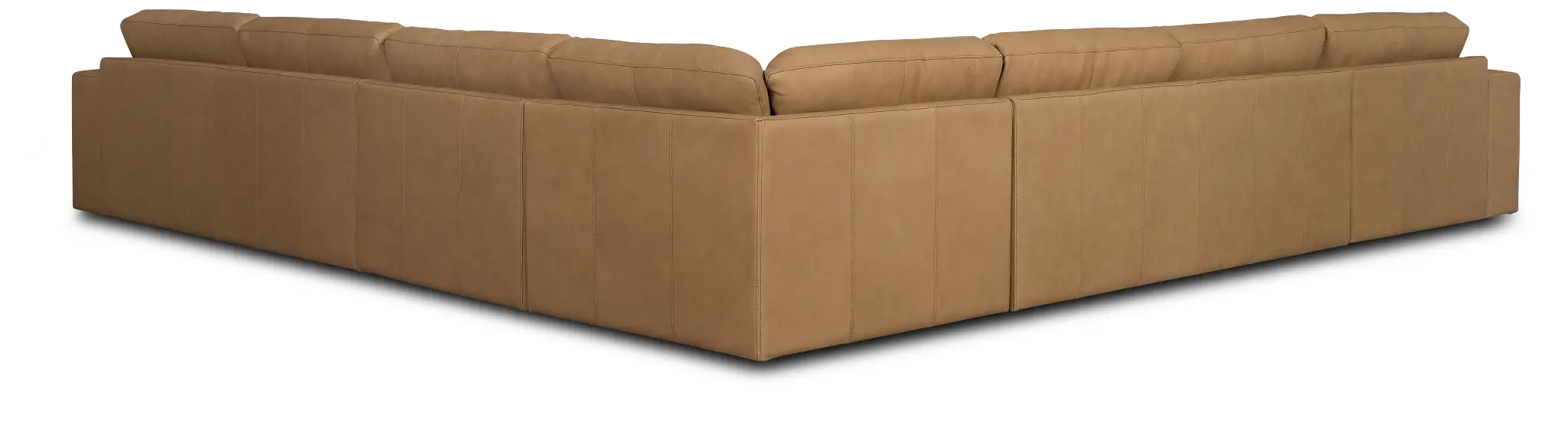 Kellan Light Brown Leather Large Left Chaise Sectional Kellan Light Brown Leather Large Left Chaise Sectional