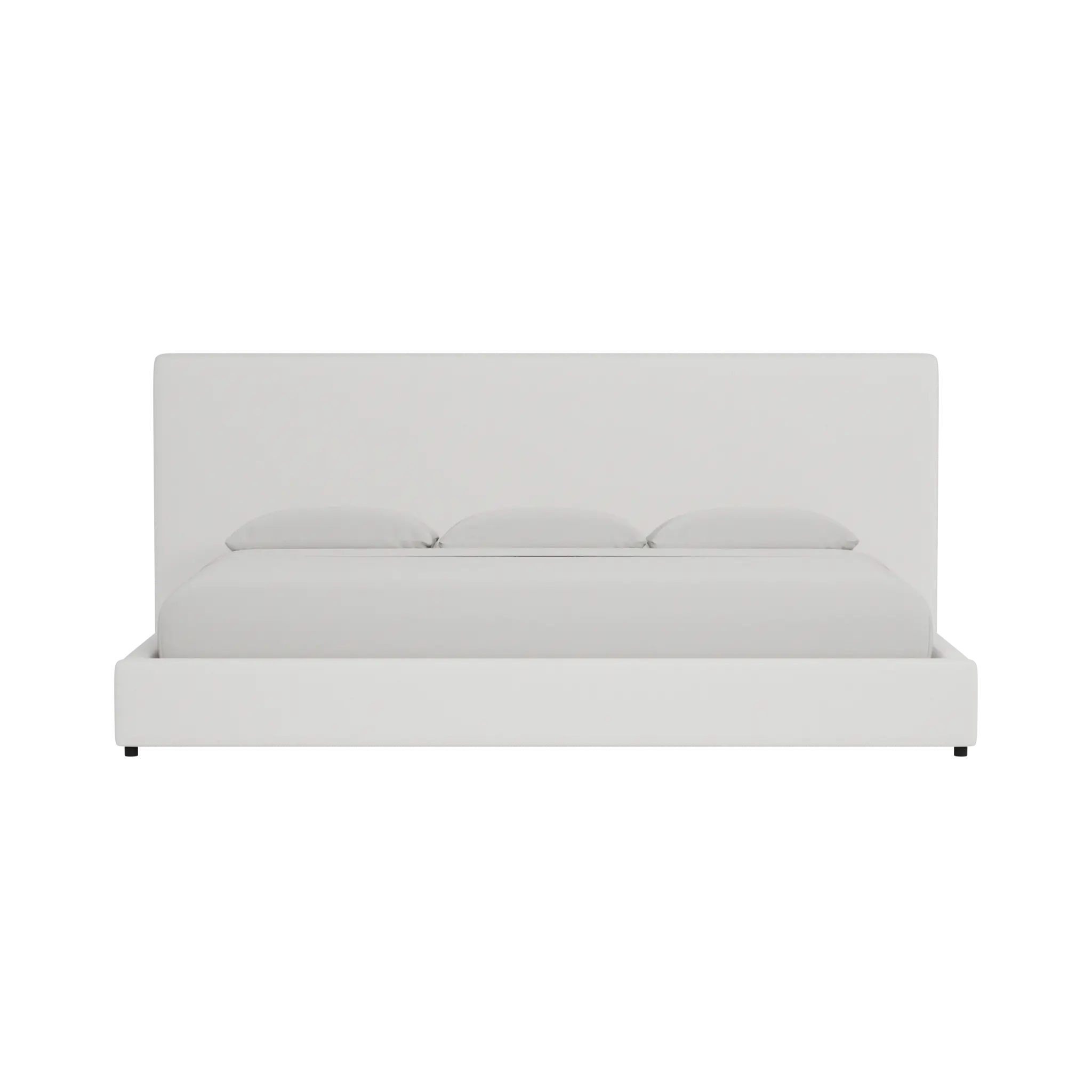 Grayton Sutton White 54" Upholstered Platform Bed Grayton Sutton White 54" Upholstered Platform Bed