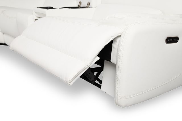 Jett White Micro Medium Dual Power 2-arm Reclining Sectional