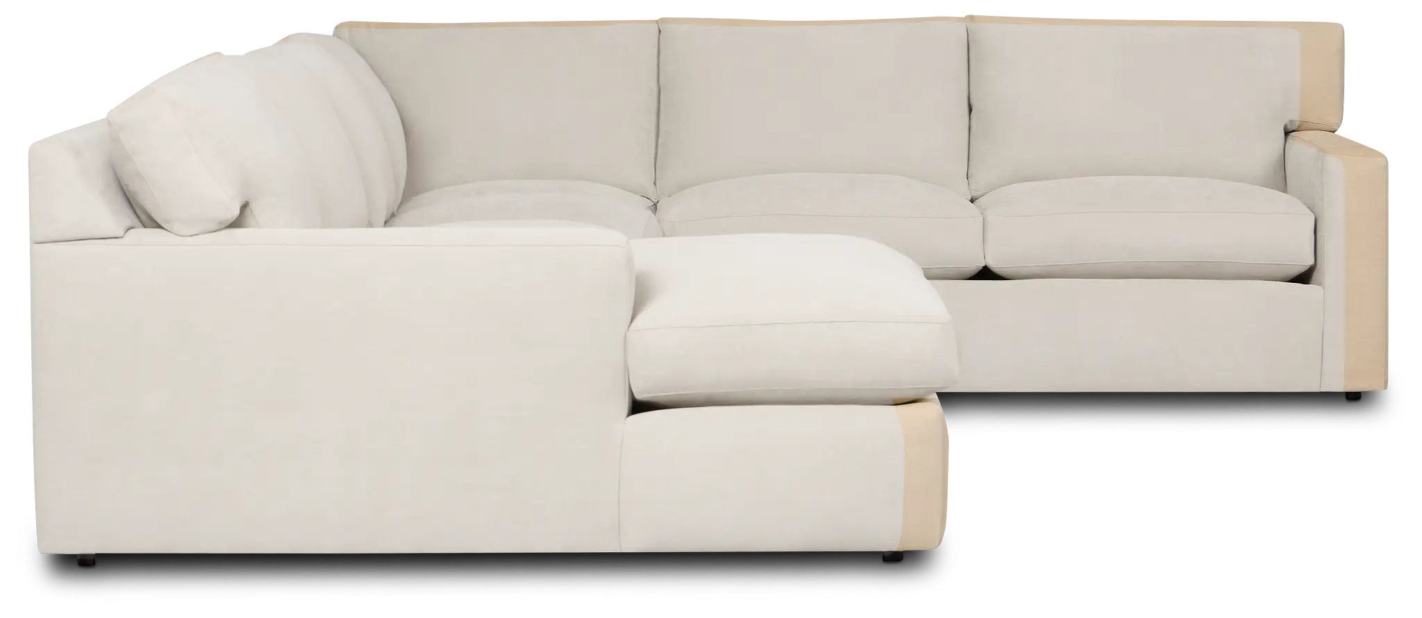 Hudson Gray Fabric Medium Left Chaise Sectional Hudson Gray Fabric Medium Left Chaise Sectional