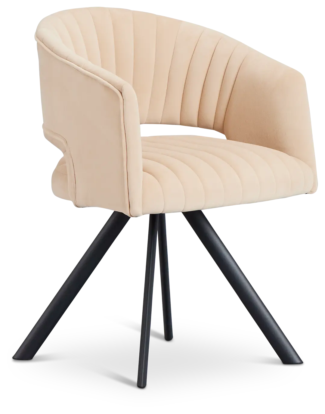 Mandy Beige Velvet Swivel Accent Chair Mandy Beige Velvet Swivel Accent Chair